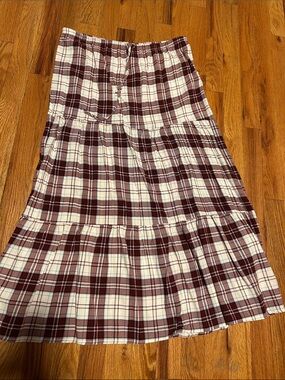 Plaid Maxi Skirt